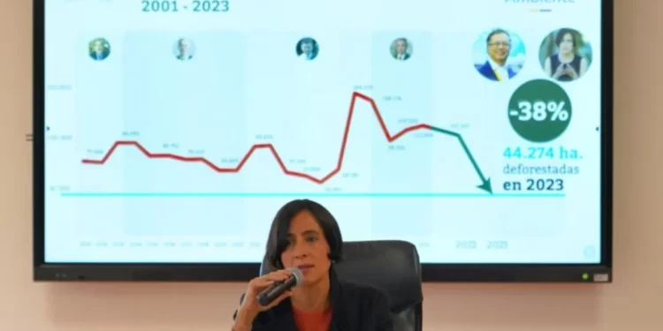 La deforestación en Colombia se redujo en 36% en 2023, la cifra más baja en más de dos décadas: MinAmbiente