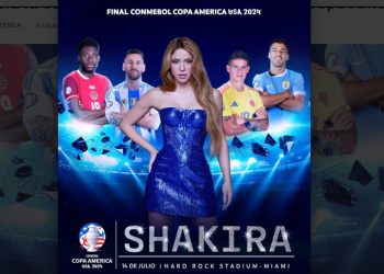 Shakira será la estrella que iluminará la final de la Copa América
