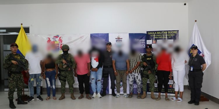 Ejército captura doce presuntos integrantes del grupo delincuencial “Los Paisanos”
