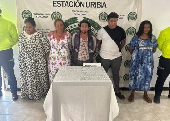 Policía desmantela red de microtráfico en Uribia: cinco capturados y sustancias estupefacientes incautadas