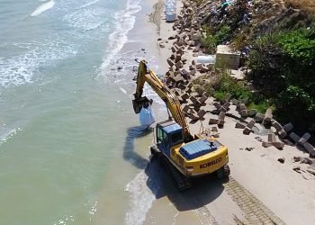 Gobernación de La Guajira cumple su compromiso con la mitigación de la erosión costera en Riohacha