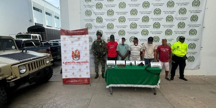 Ejército capturó en Riohacha cinco presuntos integrantes de Los Pachencas