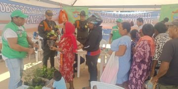 La Policía Nacional adelanta campaña de reforestación en La Guajira en celebración del Día Mundial del Árbol