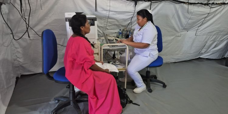 Hospital de campaña instalado por la UNGRD en la alta guajira ya ofrece consulta externa
