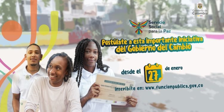 Gobierno Nacional abre inscripciones del Servicio Social para la Paz