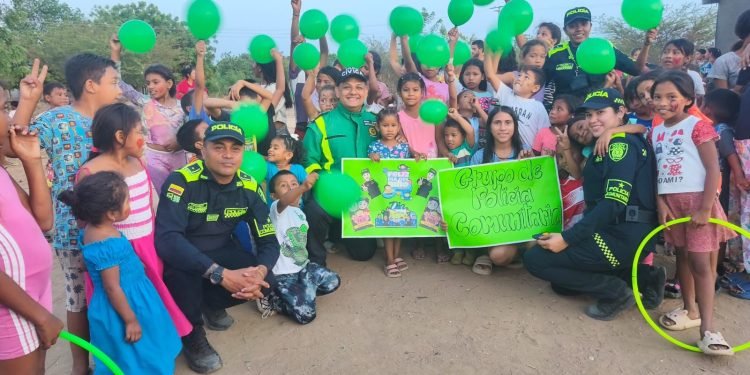 Jornadas preventivas de la Policía con la niñez fortalecen la convivencia en Maicao