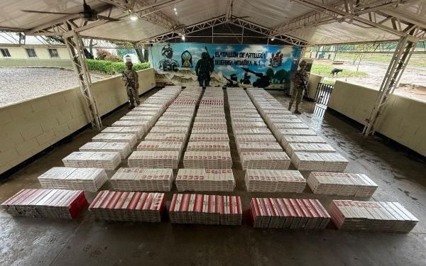 Tropas del Ejército Nacional incautaron más de un millón de cigarrillos de contrabando en Albania, La Guajira