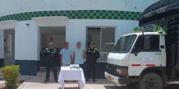 La Policía Nacional capturó en flagrancia a dos personas por el delito de abigeato en el sur de La Guajira