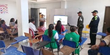 Policía Comunitaria desarrolla jornada de prevención en el corregimiento de Nazareth, Alta Guajira