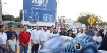 Corpoguajira entrega los primeros puntos ecológicos con figuras de especies emblemáticas en Riohacha