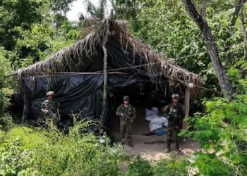 Ejército Nacional ubicó un laboratorio de clorhidrato de cocaína del Clan del Golfo en La Gloria, Cesar