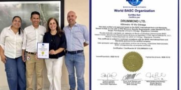 Drummond Ltd. reafirma su compromiso con la seguridad en sus operaciones portuarias con la recertificación BASC