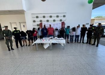 La Fuerza Pública capturó a 12 presuntos integrantes del grupo delincuencial Los Rancho Solos en Valledupar, Cesar