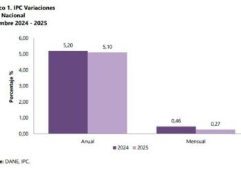 En diciembre de 2025 la inflación anual fue de 5,1%: DANE