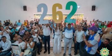 262 nuevas obras con Juntas de Acción Comunal inició la gobernadora Elvia Milena Sanjuan