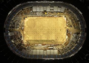 Inició la siembra del nuevo césped en el Estadio Metropolitano de Barranquilla