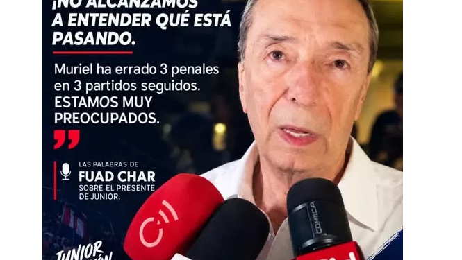 Junior, una crisis sin respuestas: ni Fuad Char entiende qué está pasando